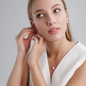 Lantisor argint cu perla naturala alba DiAmanti MS25256N_W-G